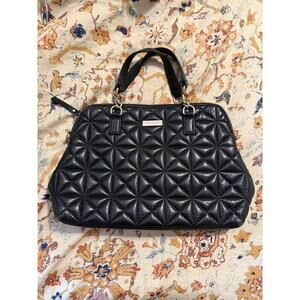 KATE SPADE NEW YORK Rachelle Black Quilted Leather Handbag
